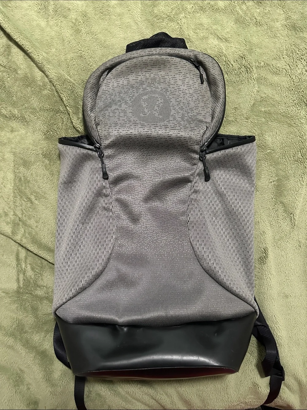 lululemon athletica Gray Mesh Tech Backpack with Black Base